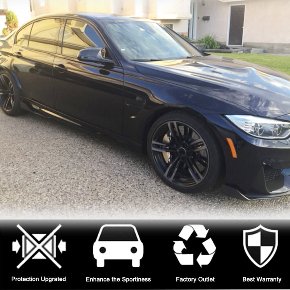 Front Bumper Splitters Carbon Fiber V1 (for F82/F83) for BMW 4 series F-32 2012-2020 - image 3