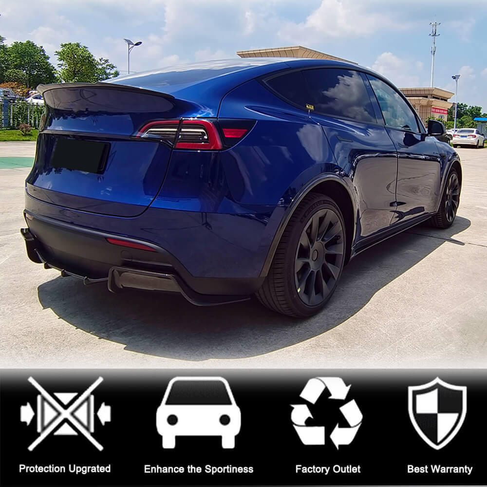 Rear Bumper Diffuser Dry Carbon V1 (2019-2021) for Tesla Model Y 2020- - image 3
