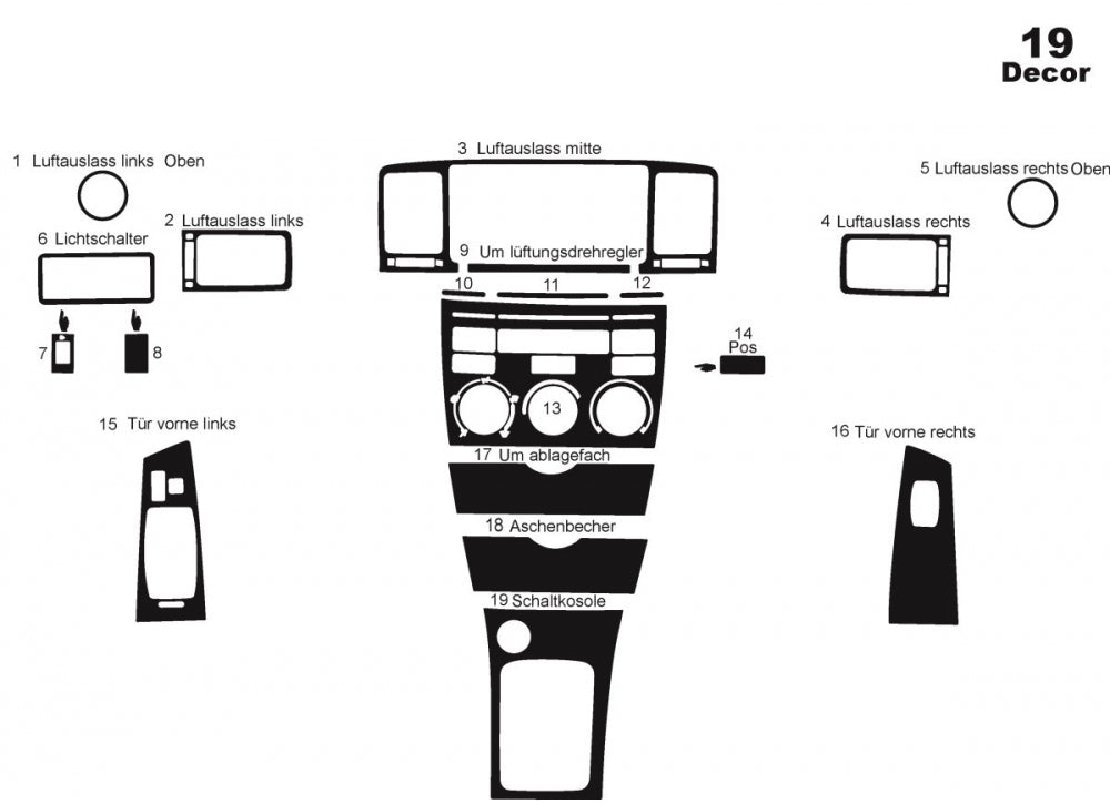 Panel overlay (2004-2007) for Toyota Corolla 2002-2007 - image 3