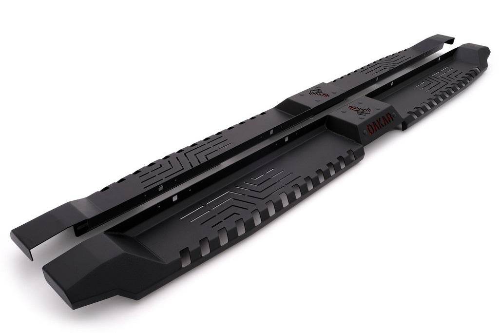 Side sills Dakar V2 without LED (2 pcs., metal) for Isuzu D-Max 2019↗ - Reelken Auto
