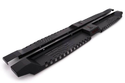 Side sills Dakar V2 without LED (2 pcs., metal) for Isuzu D-Max 2019↗ - Reelken Auto