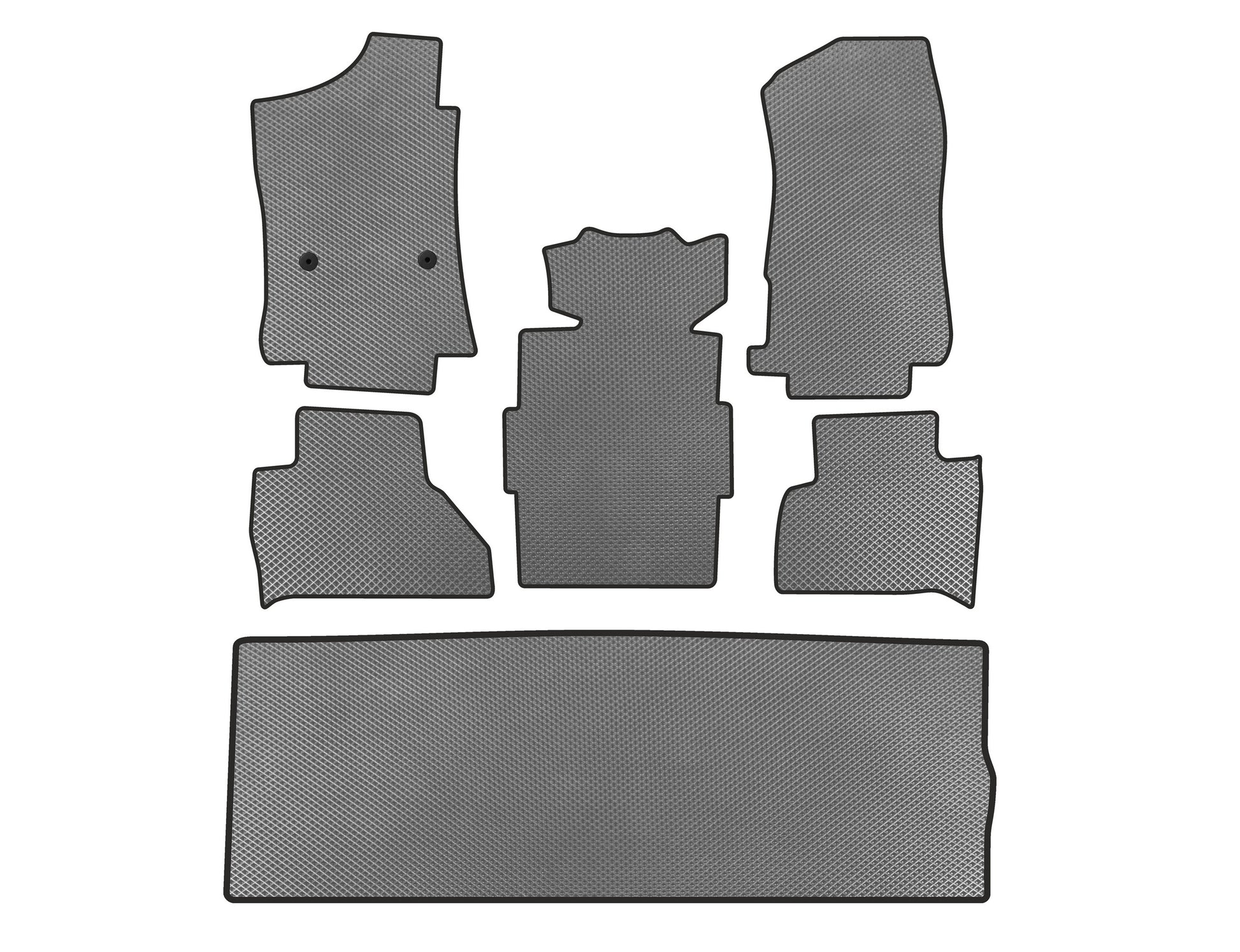 EVA Floor Mats (3 Rows, Grey) for Cadillac Escalade 2014-2020 - image 1