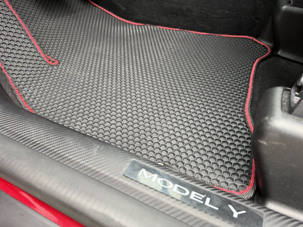 Rubber Floor Mats Carsuit (2020-2024, black) for Tesla Model Y 2020- - image 15