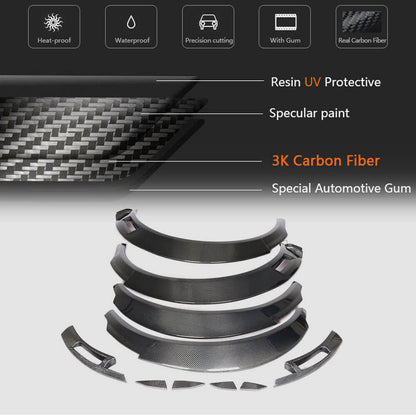 Fender Flares (2016-2019, Carbon) for Chevrolet Camaro 2015- - image 4