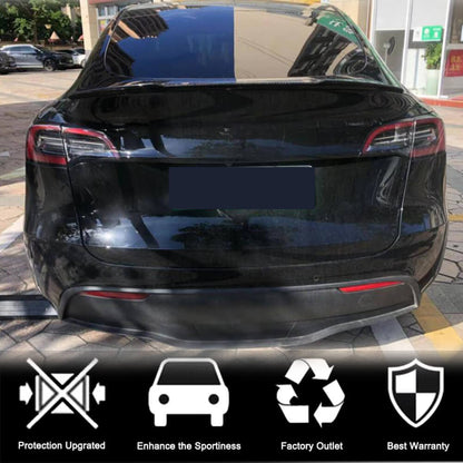 Rear Trunk Spoiler Dry Carbon Fiber V7 (2020-2023) for Tesla Model Y - image 4