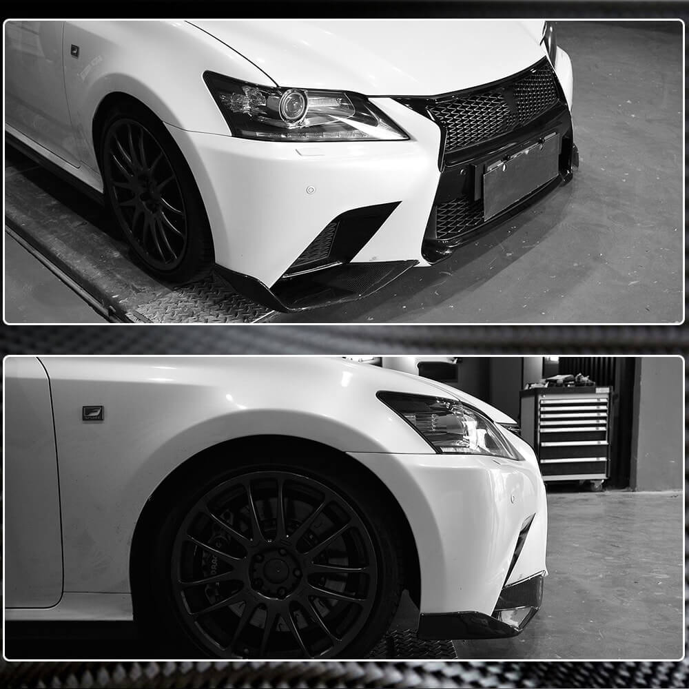 Carbon Front Bumper Covers (for F-Sport 2011-2015) for Lexus GS 2011-2020 - image 4