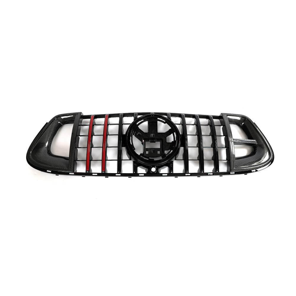 Front Grille GT Panamericana GT-R Carbon (for AMG-Line/GLE53/GLE63 2019-2023) for Mercedes GLE coupe C167 2019- - image 4