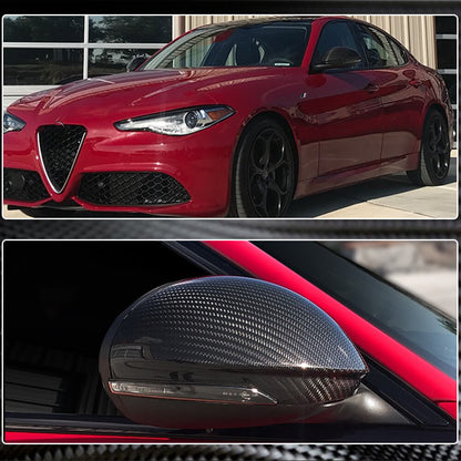 Mirror covers (2017-2023, Dry carbon) for Alfa Romeo Stelvio - image 6