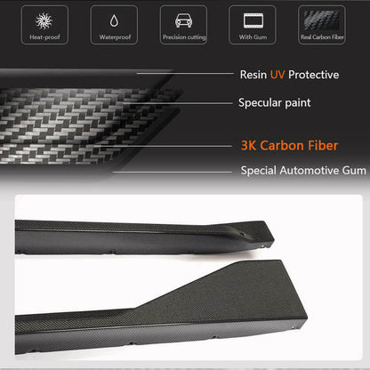 Side Skirt Extensions V1 (for G82/G83, Carbon) for BMW 4 Series G22/23/26 2020- - image 4