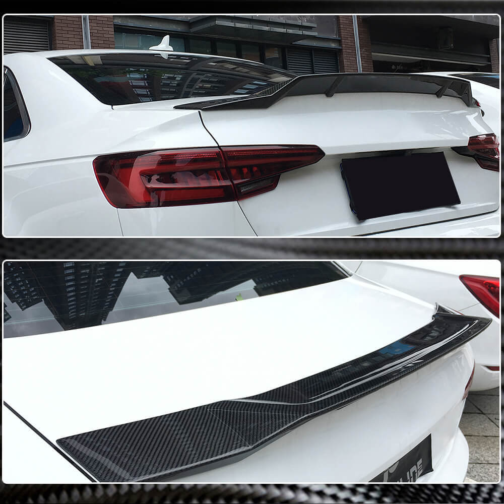 V2 Spoiler (for Sedan, Carbon) for Audi A4 B9 2015-2024 - image 4