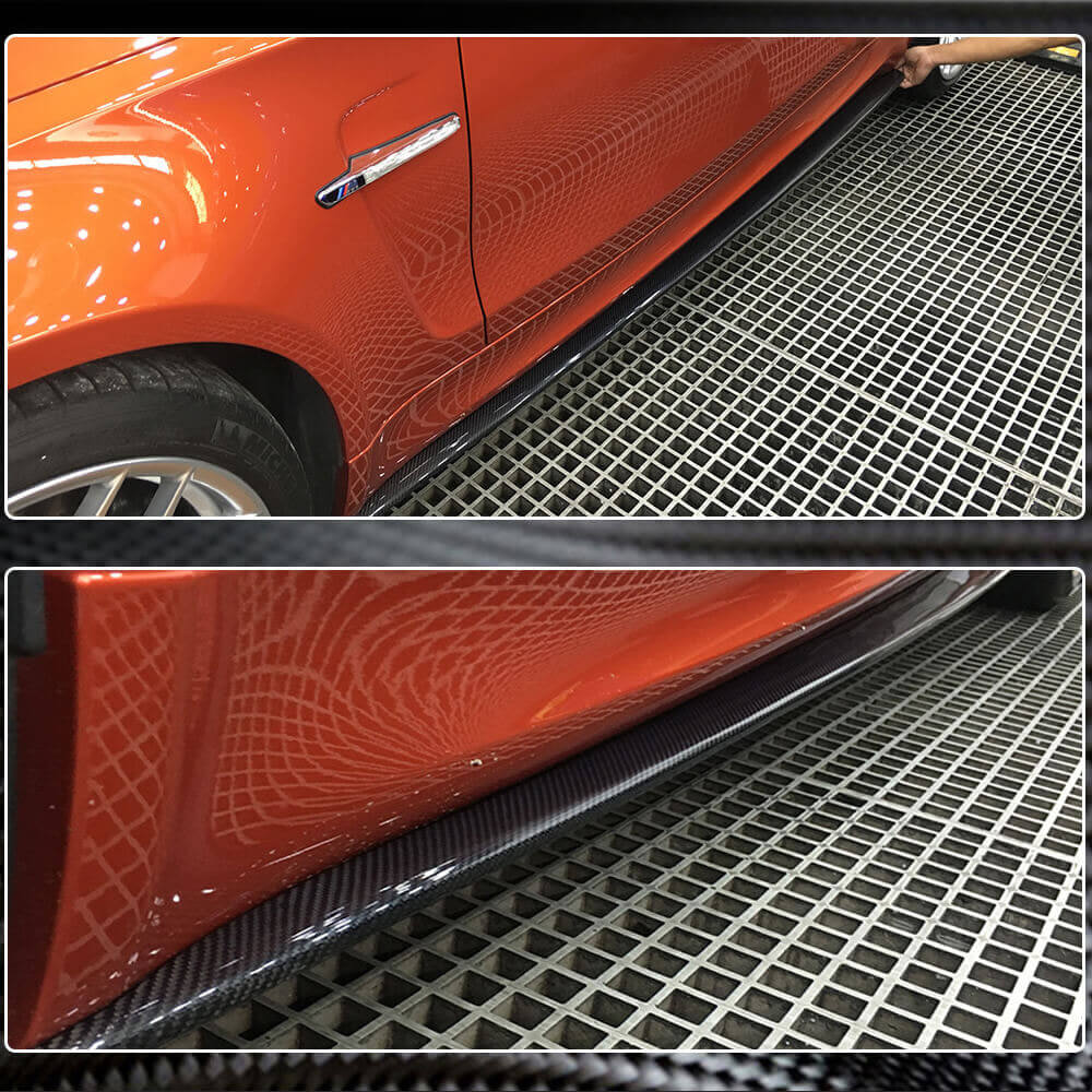 Side Skirts Carbon Fiber (for E82) for BMW 1 series E81/82/87/88 2004-2011 - image 4