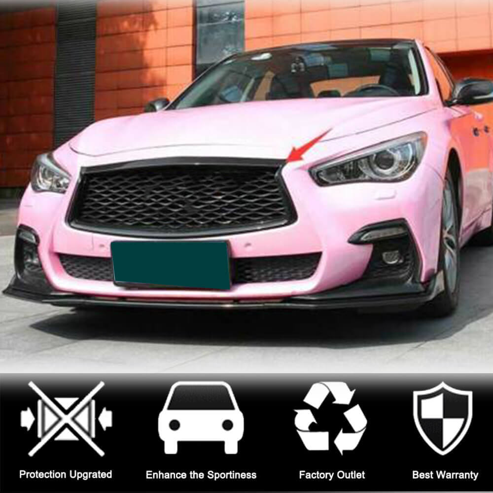 Front Grille Surround Trim (for Q50 2018-2022, Carbon) for Infiniti Q50/Q60 2013-2024 - image 4