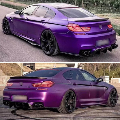 Side Skirt Extensions V1 (for F06 M-Sport, Carbon) for BMW 6 Series F12/F13/F06 2011-2018 - image 4