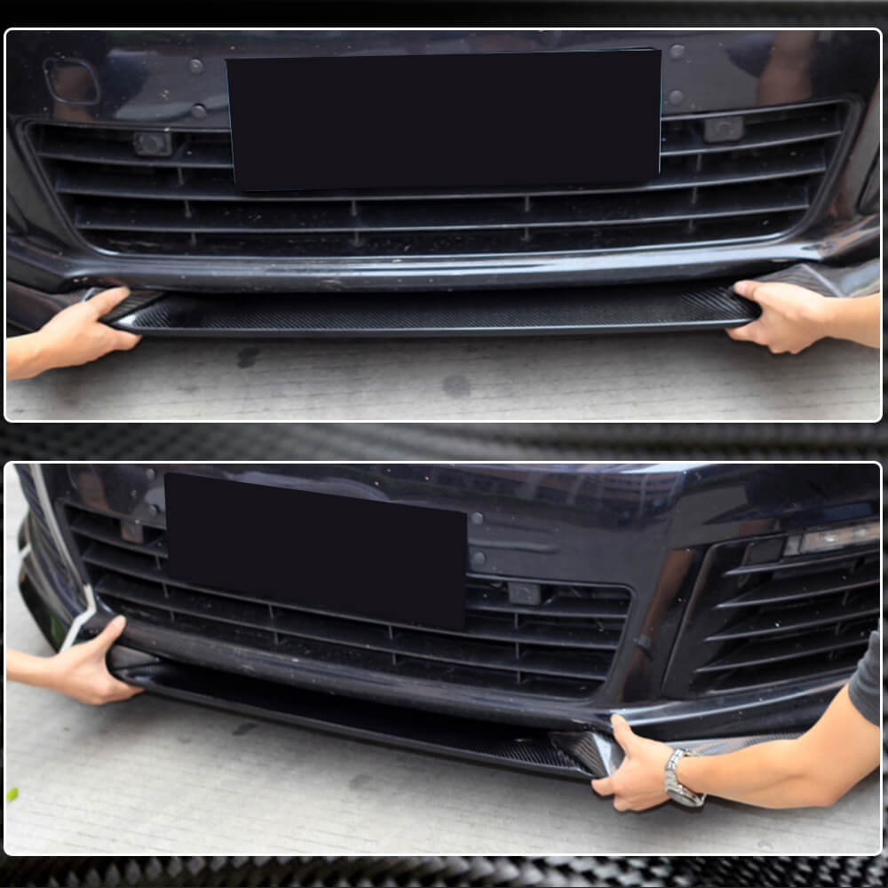 Lip V3 front bumper cover (for R HB 2010-2013, Carbon) for Volkswagen Golf 6 - image 4