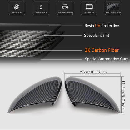 Mirror covers (2010-2014, Carbon) for Porsche Cayenne 2010-2017 - image 4