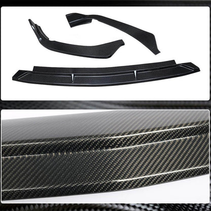 Front Bumper Lip Spoiler (for AMG-Line, Carbon) for Mercedes C-class W206 2022- - image 4