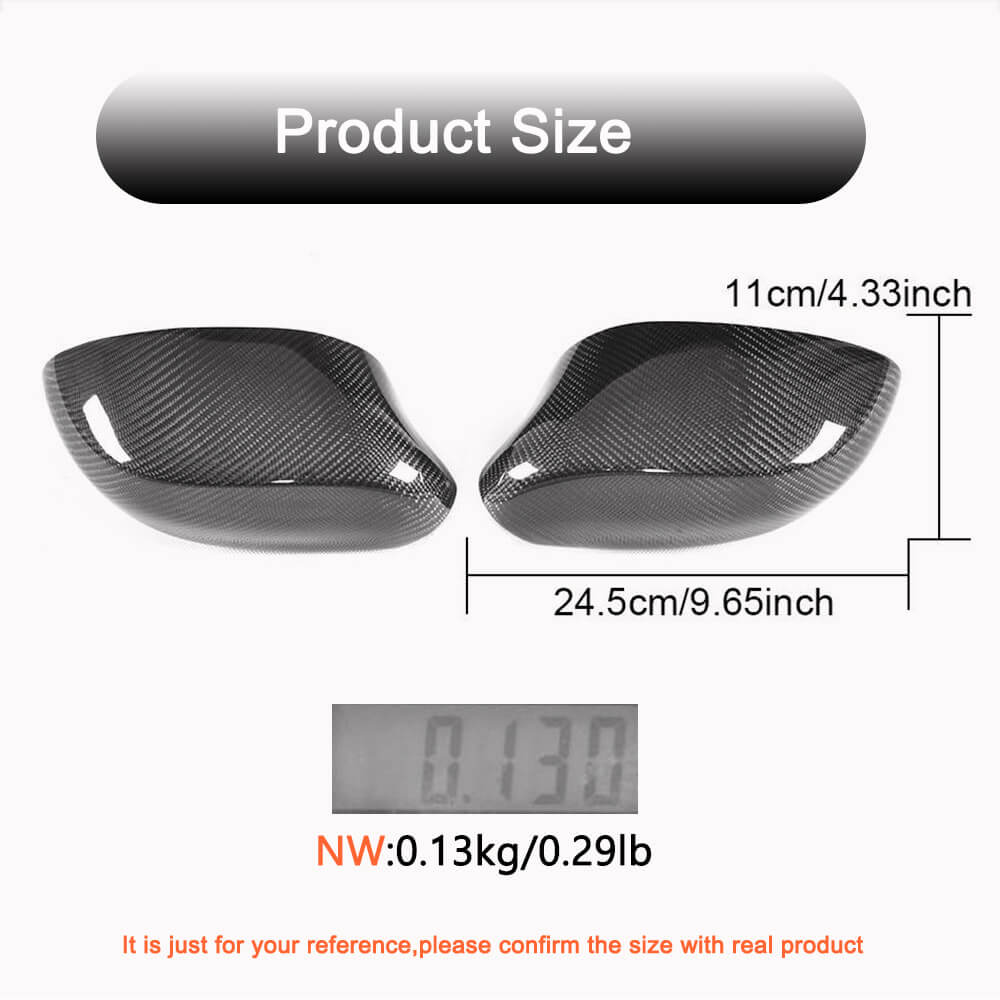Mirror Covers Pair Add-on Carbon Fiber for BMW Z4 (E85) 2002-2008 - image 4