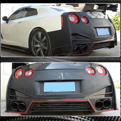 Rear bumper diffuser (2009-2015, Carbon) for Nissan GT-R - image 4