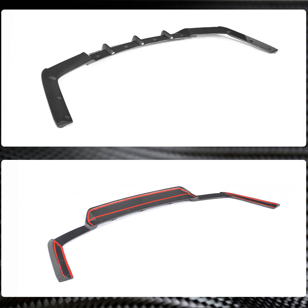 Rear bumper diffuser (for Base 2018-2020, Carbon) for Maserati Ghibli 2013-2023 - image 4