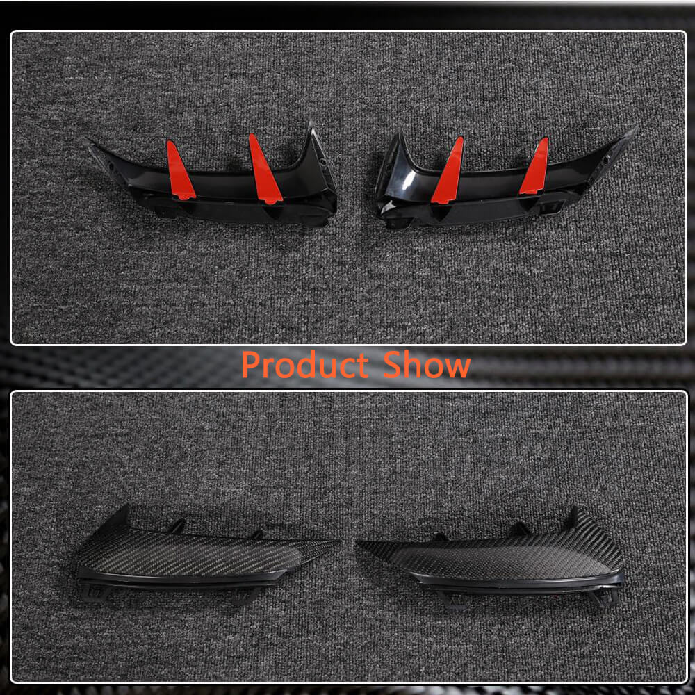 Covers on the rear bumper (for A45 AMG 2021-2023, Carbon) for Mercedes A-class W177 2018↗ - image 4