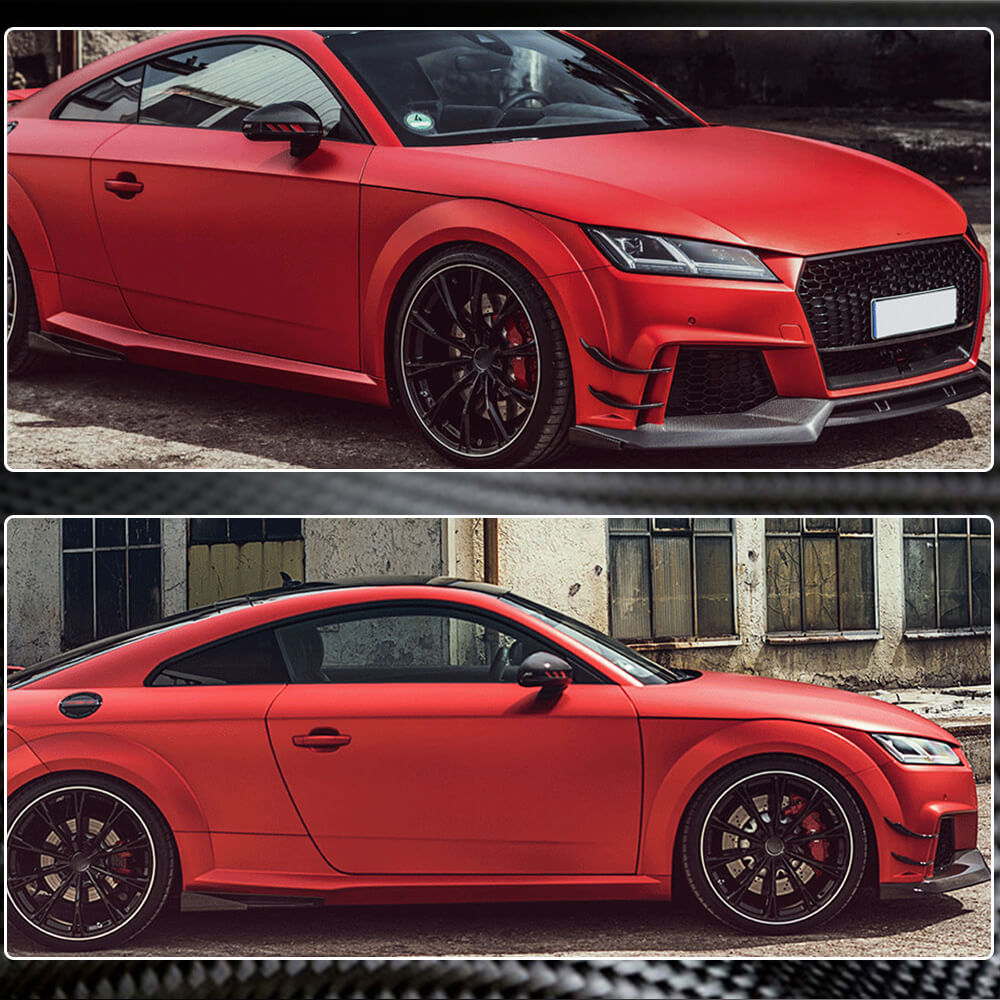 Front bumper side skirts (for RS, 2016-2019, Carbon) for Audi TT 2014-2023 - image 4