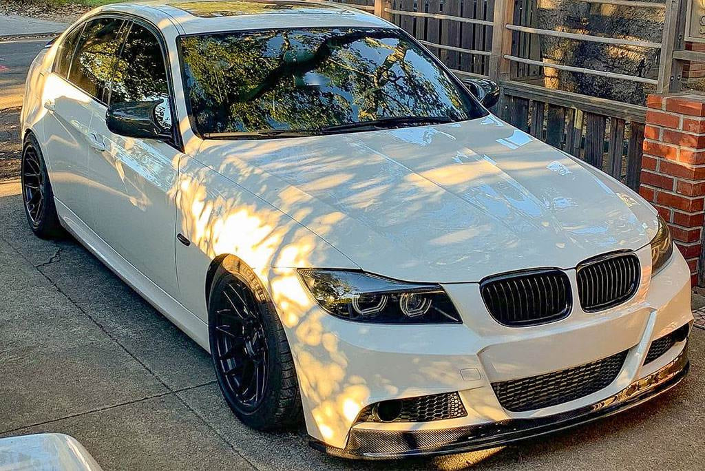 Front Bumper Lip Carbon Fiber V2 (2008-2011 M-Sport) for BMW 3 series E-90/91/92/93 2005-2011 - image 4