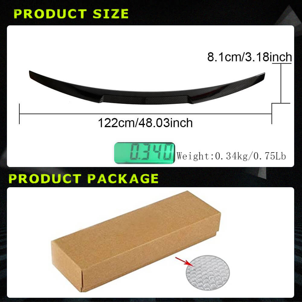 Spoiler V5 (for Sportback, Carbon) for Audi A5 2016-2025 - image 4