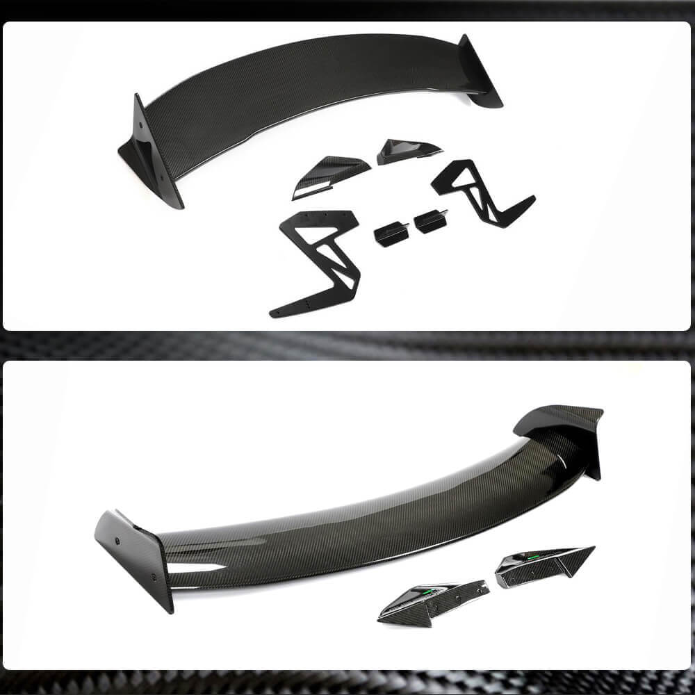 Rear Trunk Spoiler Dry Carbon Fiber V6 (2016-2022) for Tesla Model 3 - image 4