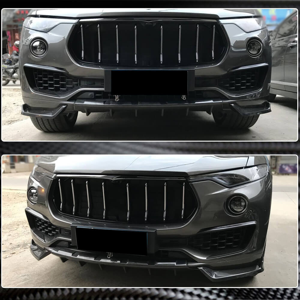 Front Bumper Lip V1 Add-on (for Base/S, Carbon) for Maserati Levante 2016- - image 4