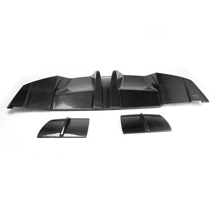 Rear Bumper Diffuser V1 (for AMG-Line / CLA45 AMG 2013-2016, Carbon) for Mercedes CLA C117 2013-2019 - image 4