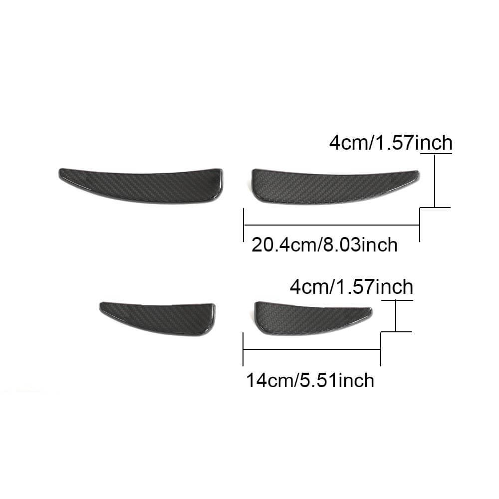 Front Bumper Vents Dry Carbon Fiber for Audi R8 2015- - image 4