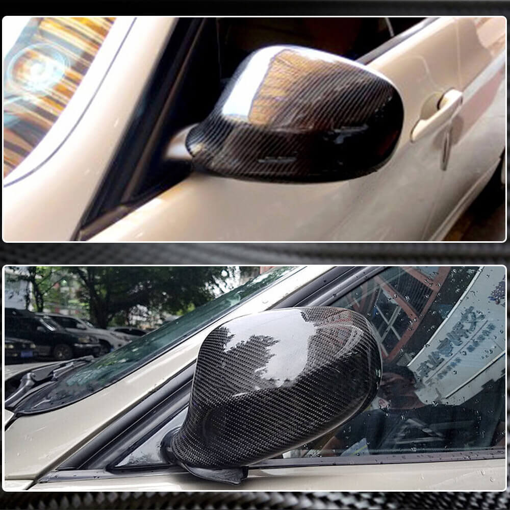 Mirror Covers Pair Carbon Fiber V1 (2008-2011) for BMW 3 series E-90/91/92/93 2005-2011 - image 4