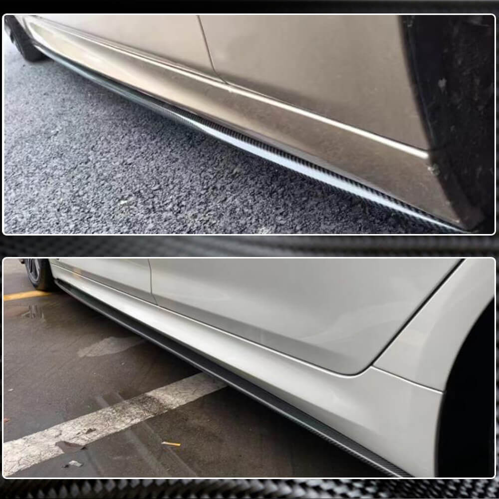 Door Sill Covers (for M-Sport/M5 Side Skirts, Carbon) for BMW 5 Series F10/F11 2010–2016 - image 4