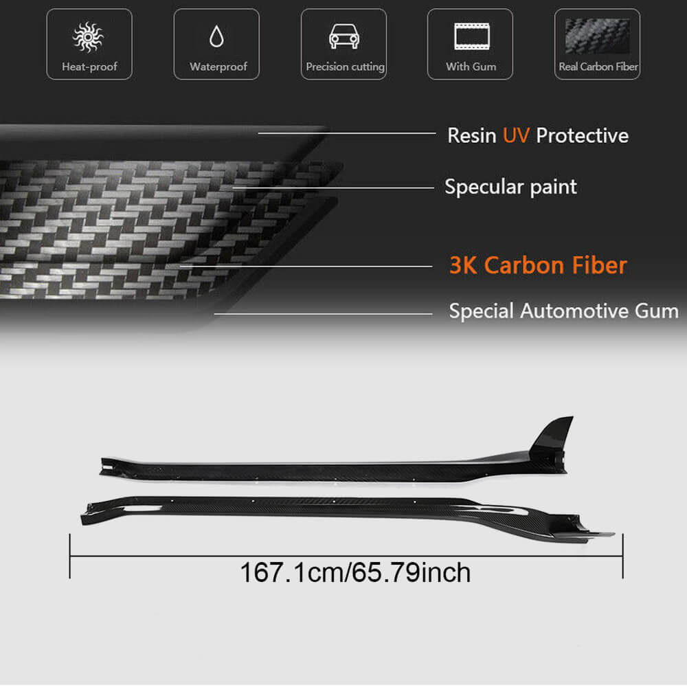 Side Skirts V1 (Carbon) for Porsche 911 2018- - image 4