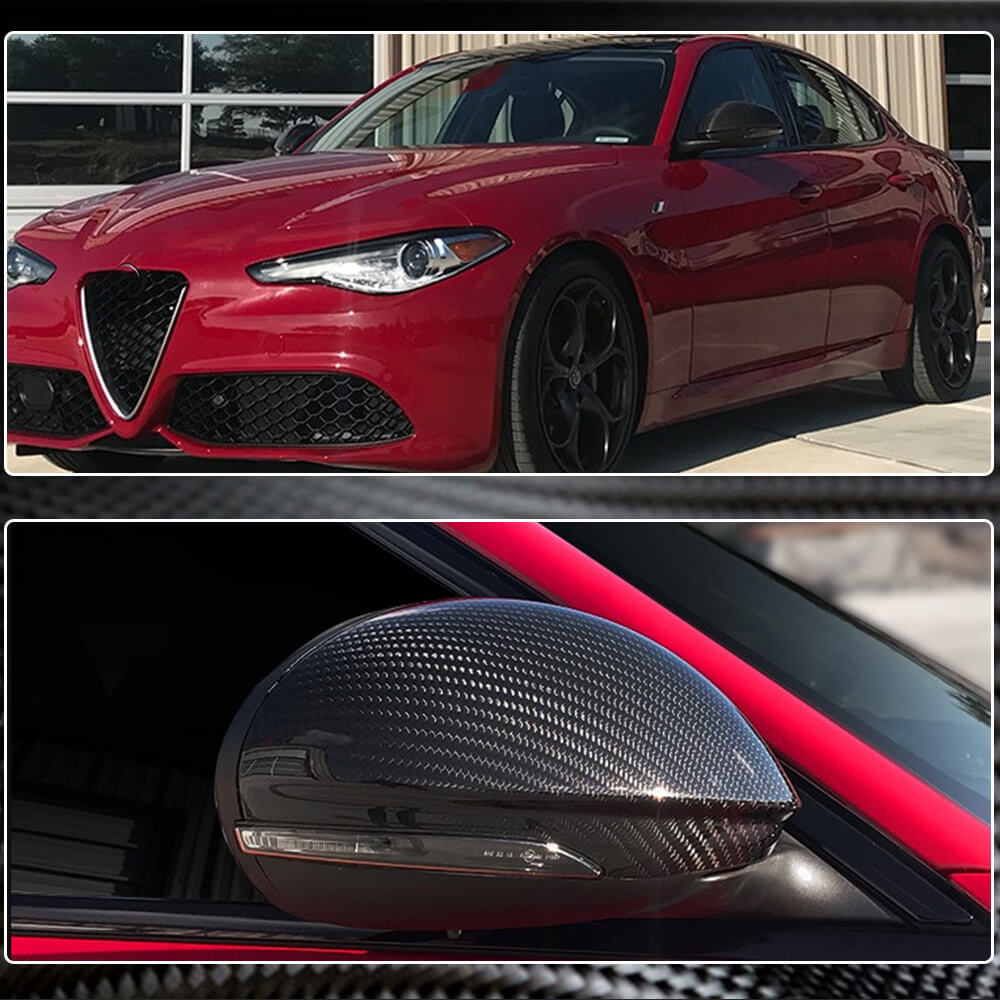 Mirror Covers (2017-2023, Dry Carbon) for Alfa Romeo Stelvio 2016- - image 6