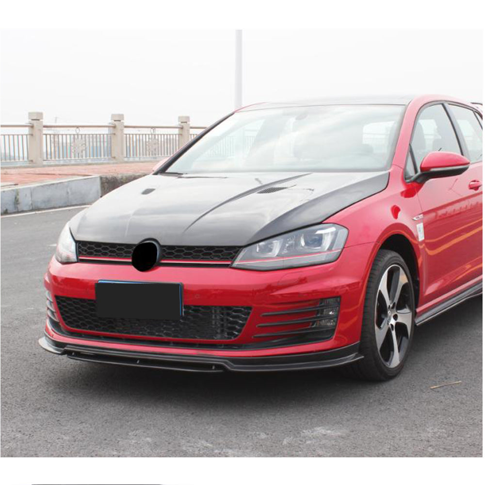 Front Bumper Lip V3 for GTI HB 2012-2017 Carbon for Volkswagen Golf 7/E-Golf 2012-2020 - image 4