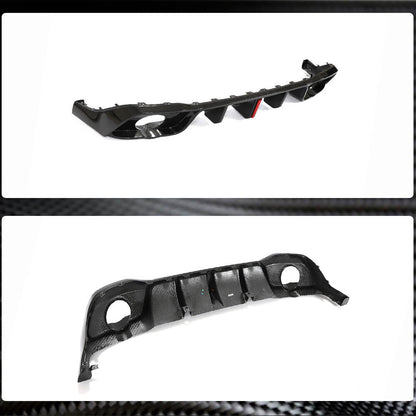 Rear bumper diffuser (for GTI HB, Dry carbon) for Volkswagen Golf 8 - image 4
