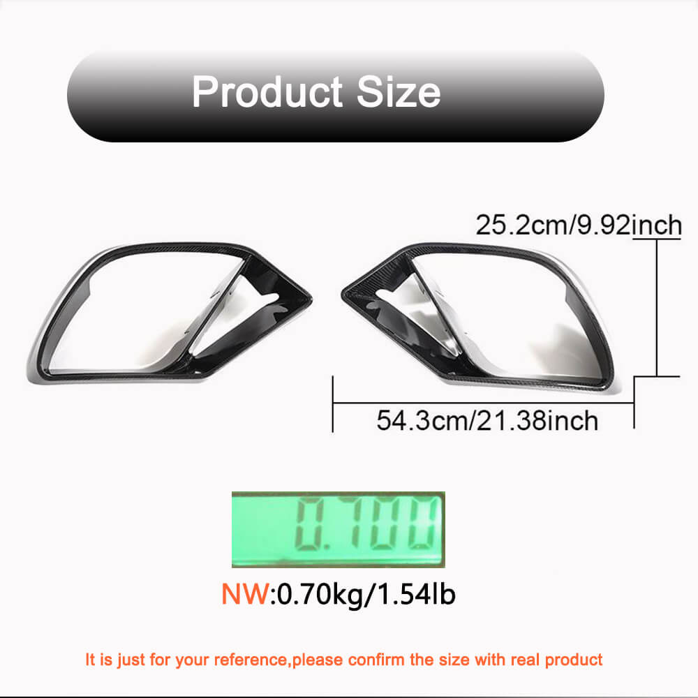 Bumper Inserts (for GT43/GT50/GT53 2018-2022, Carbon) for Mercedes AMG GT 4 X290 2018- - image 4