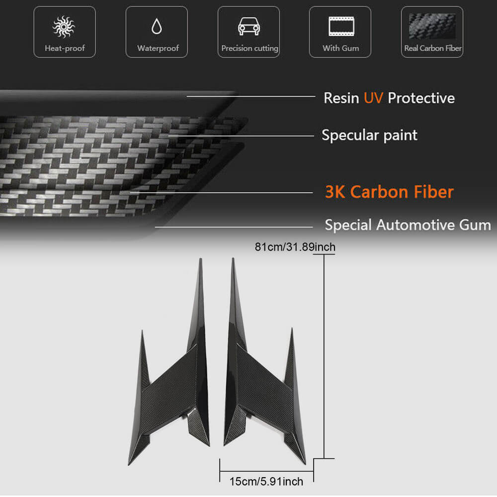 Carbon Rear Fender Covers (for AMG-Line 2017-2019) for Mercedes E-class coupe C238 2016-2024 - image 4