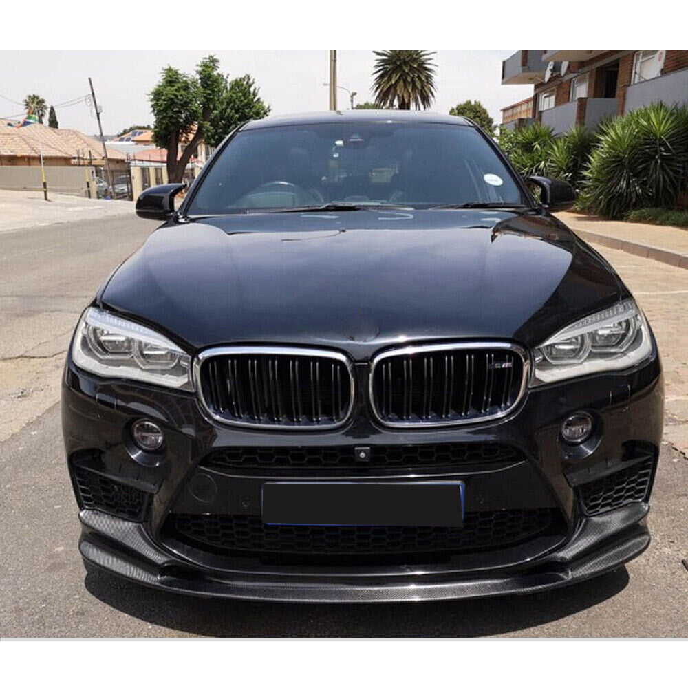 Front Bumper Lip Carbon Fiber V2 (for F85) for BMW X5 F-15 2013-2018 - image 4