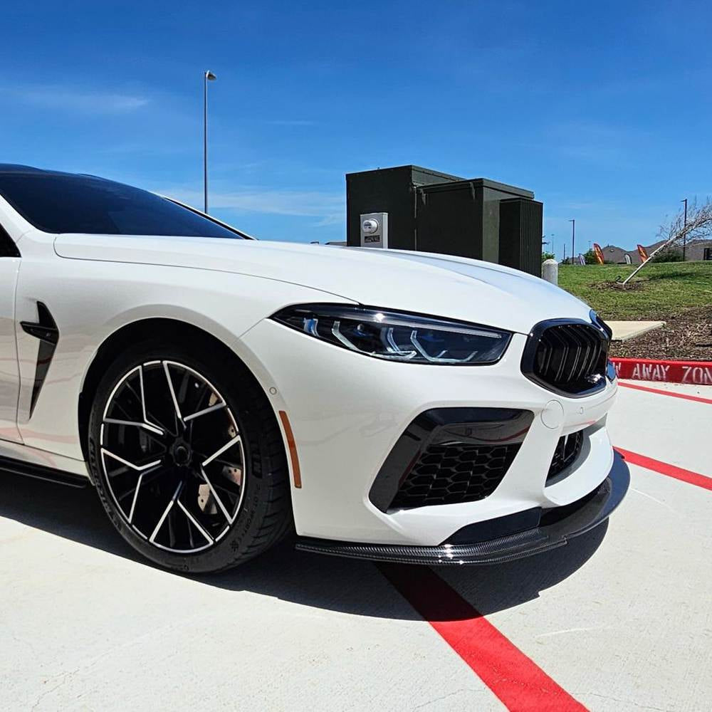Front Bumper Lip Spoiler (for F91/F92/F93 M8, Carbon) for BMW 8 Series G14/G15/G16 2018- - image 4