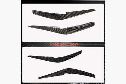 Front bumper trims (for S-Line 2019-2024, Carbon) for Audi A4 B9 2015-2024 - image 4