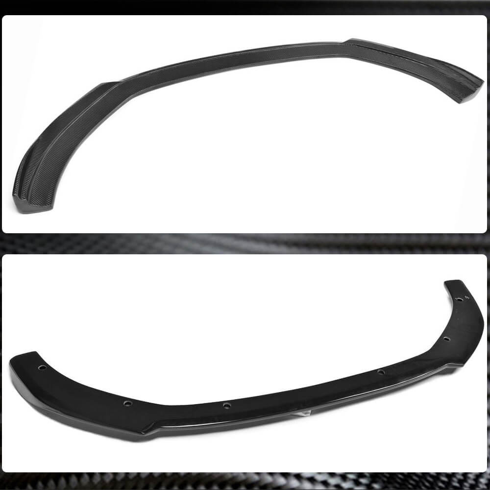 Front bumper lip Lip V1 (for Base 2012-2016 Sedan, Carbon) for Audi A3 2012-2020 - image 4