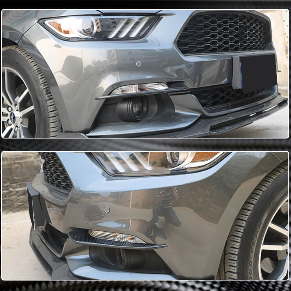 Covers for fog lights V1 (2015-2017, Carbon) for Ford Mustang 2015-2023 - image 4