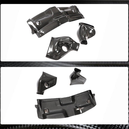 Cold intake system housing with cover (for C63 AMG 2012-2014, Dry carbon) for Mercedes C-class W204 2007-2015 - image 4