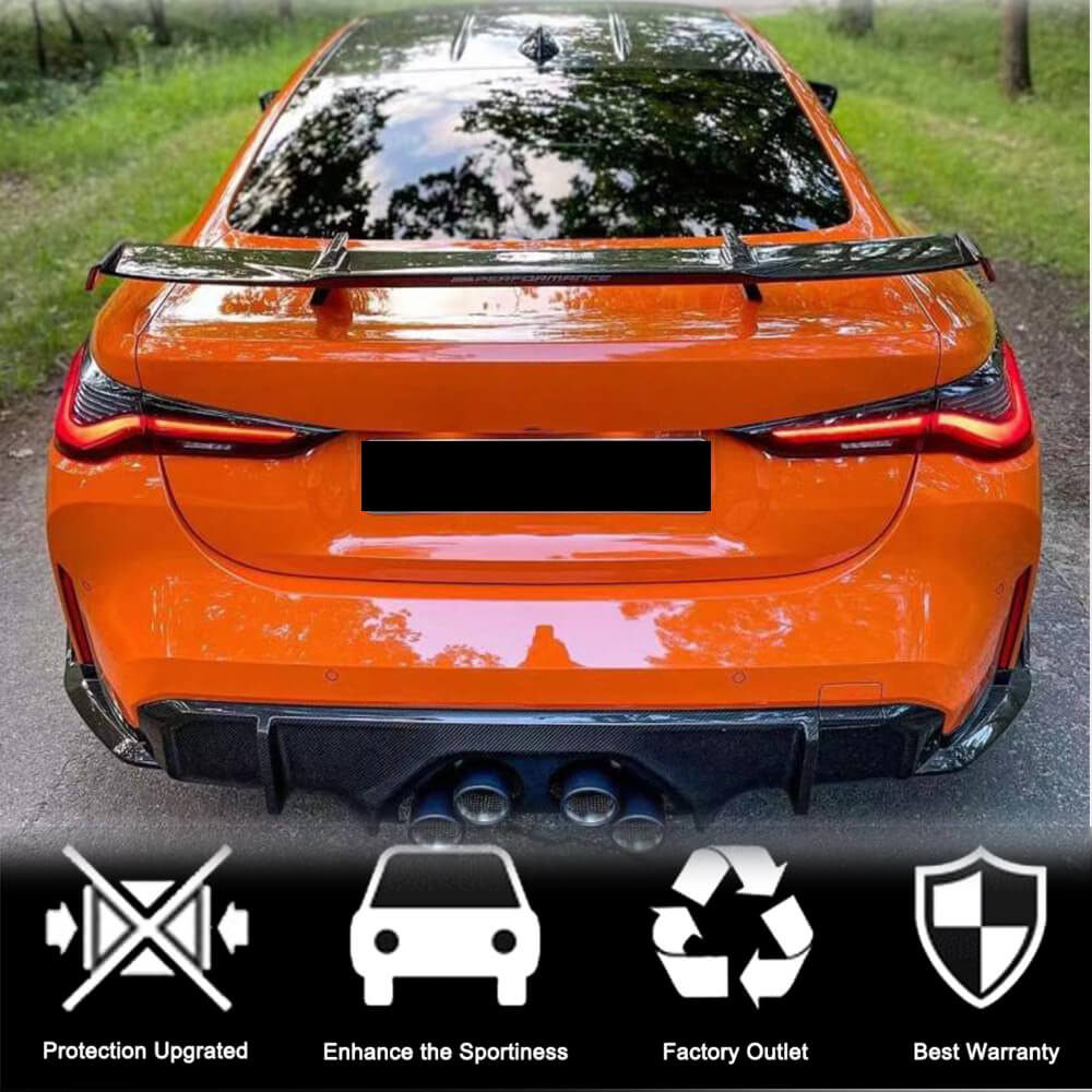 Rear Trunk Spoiler Dry Carbon Fiber V1 (for G82/83) for BMW 4 series G22/23/26 2020- - image 4
