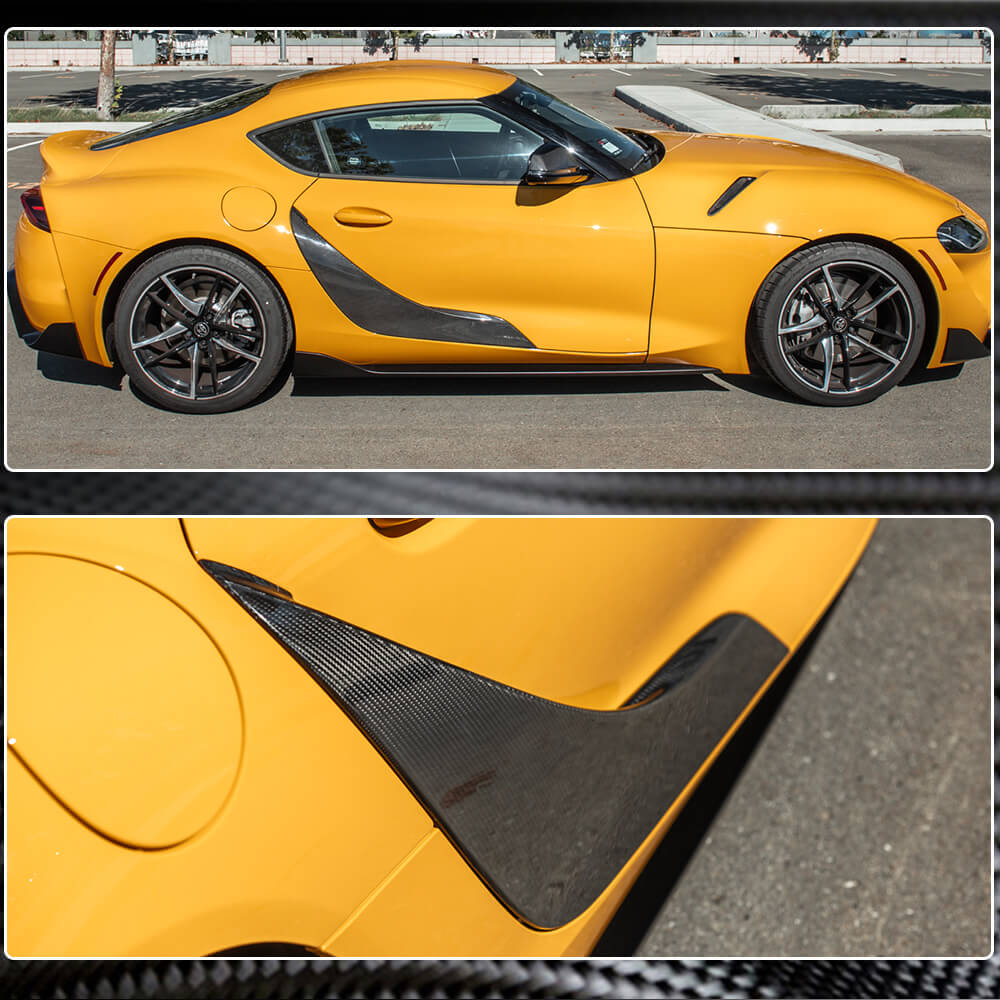 Door Trim Covers (Carbon) for Toyota Supra 2019- - image 5