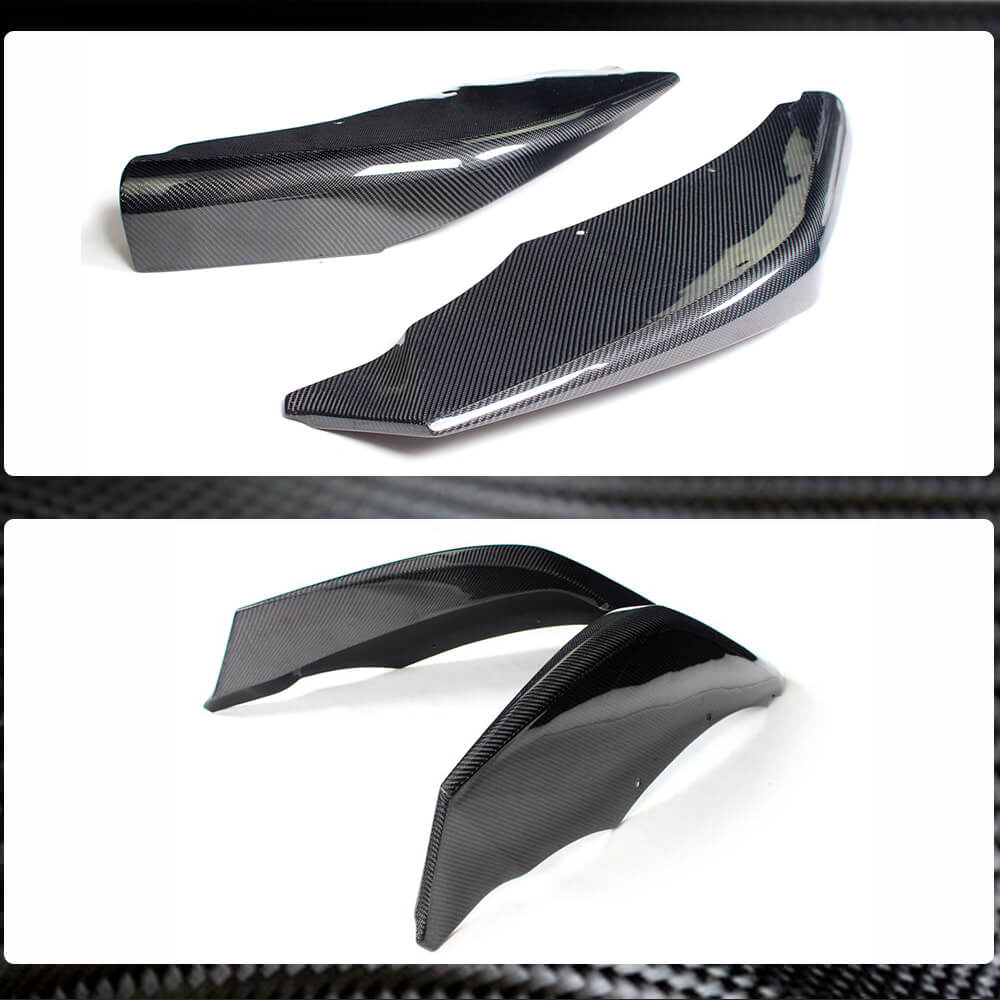 Front Bumper Splitters Carbon Fiber V1 (for M-Sport) for BMW 6 F12/F13/F06 2011-2015 - image 4