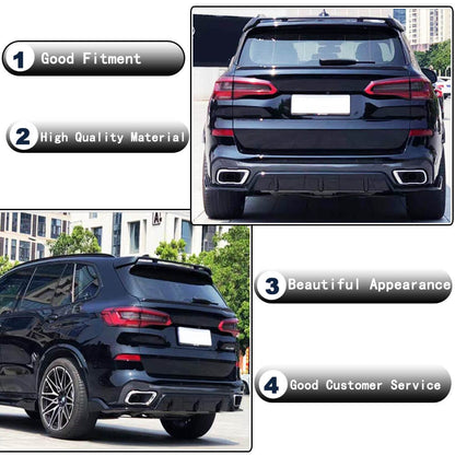 Rear window spoiler V4 (Natural carbon) for BMW X5 G05 2019- - image 4