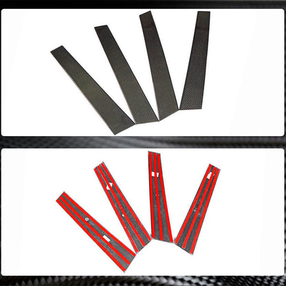 Covers on the door pillars (2016-2020, Carbon) for Porsche Panamera 2016-2023 - image 4